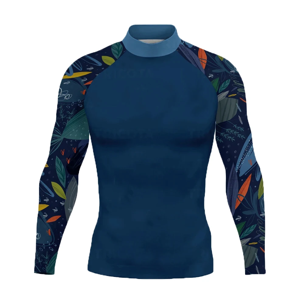 Swimming T-shirt Swimsuit Men UV Protection Beach Rash Guard Swimwear Diving Long Sleeve Surfing Swimsuit Surf T-shirt