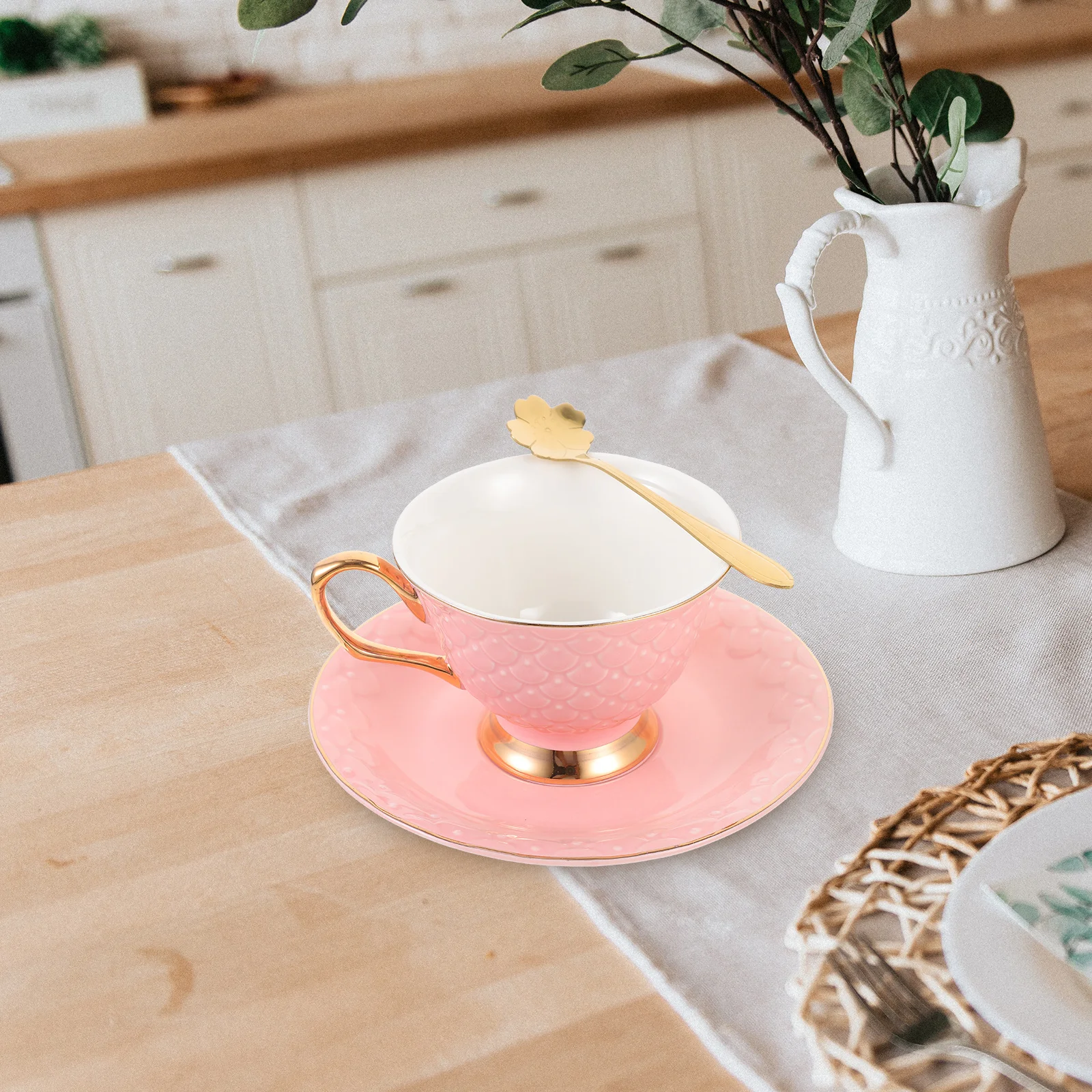 1 مجموعة فنجان القهوة طقم أكواب سيراميك رائعة للشوكولاتة الساخنة المياه القهوة الشاي مقهى المنزل استخدام ملحق سطح المكتب الأنيق #6