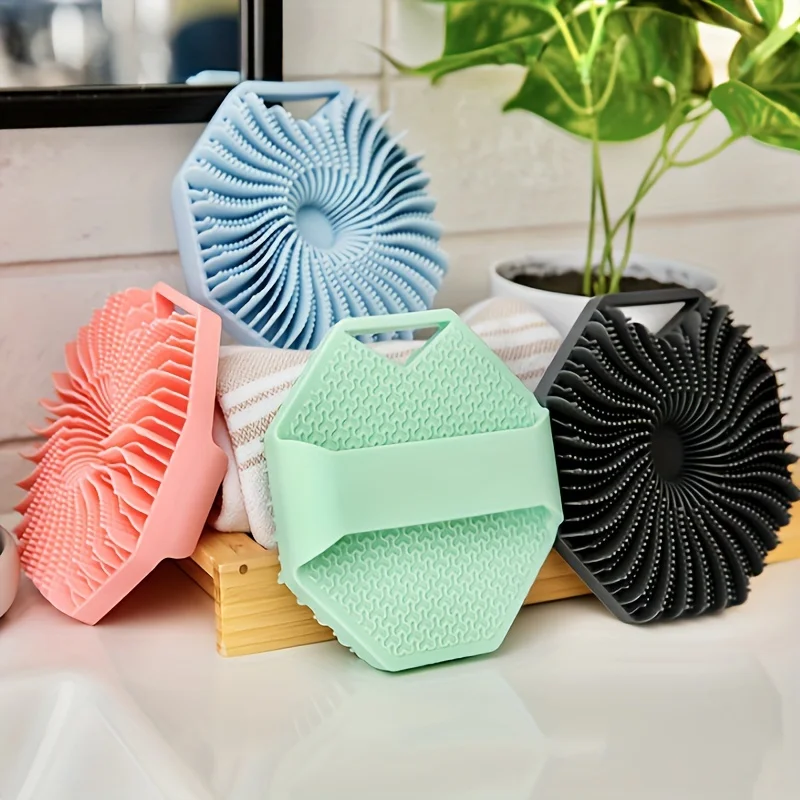 

Silicone Body Scrubber Brush – Manual Exfoliating Shower Brush for Men & Women, Gentle Cleansing & Massage Tool