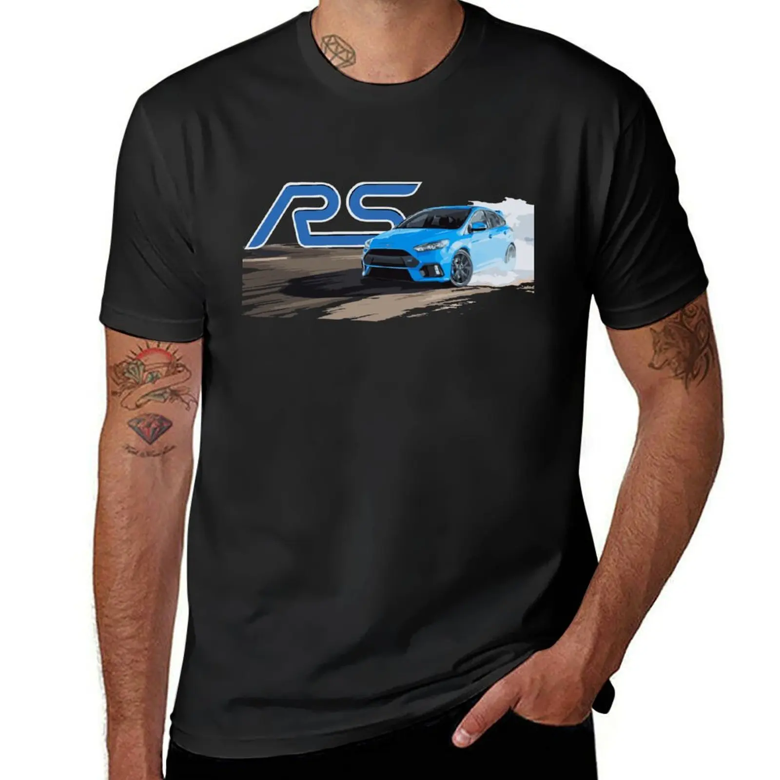 

Focus RS Rallye Sport WRC Drift Turbo T-Shirt summer clothes quick-drying t shirts men