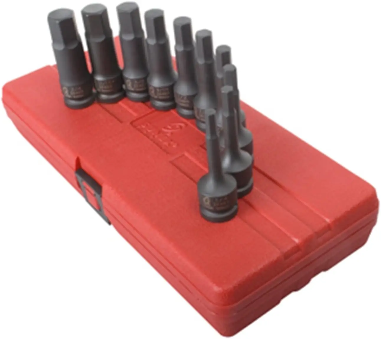 8 1/2-Inch Drive Sae Impact Hex Driver Set, 10 Piece