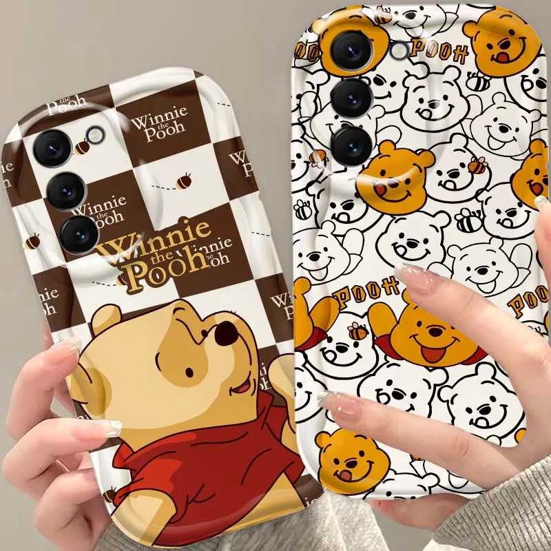 Disney Winnie the Pooh süß für Samsung Galaxy S25 S24 S23 S22 S21 S20 A16 A55 A05 A07 Ultra Plus FE 5G Wave Oil Handyhülle
