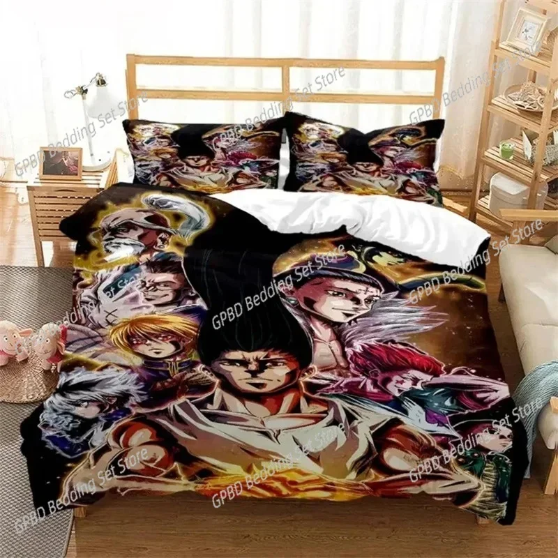 

3D Print Anime HUNTER HUNTER 3D Duvet Cover Bedding Set Comforter Linen Pillowcases Home Decor Single Double Twin King Queen