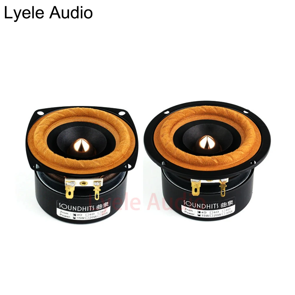 Lyele Audio 3 inch full-range speakers HiFi unit computer bluetooth audio home theater DIY high school bass full-range speakers