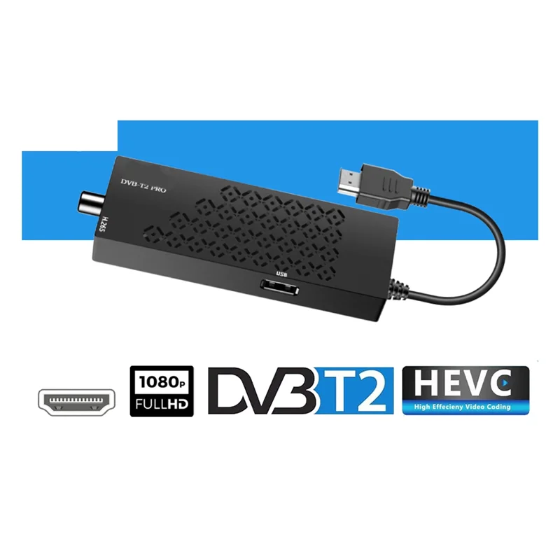 A42Z-TDT HD Decoder TDT HD -Compatible Tuner DVB T2 H265 HD Decoder TDT HD Euroconnector Full HD 1080P For Wifi EU PLUG