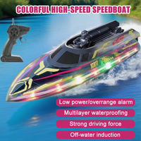 2025 JC017 RC Boat High Speed 2.4GHz Waterproof Electric Racing Toy 15 km/h Remote Control Boat for Boys Kids Teen Gift