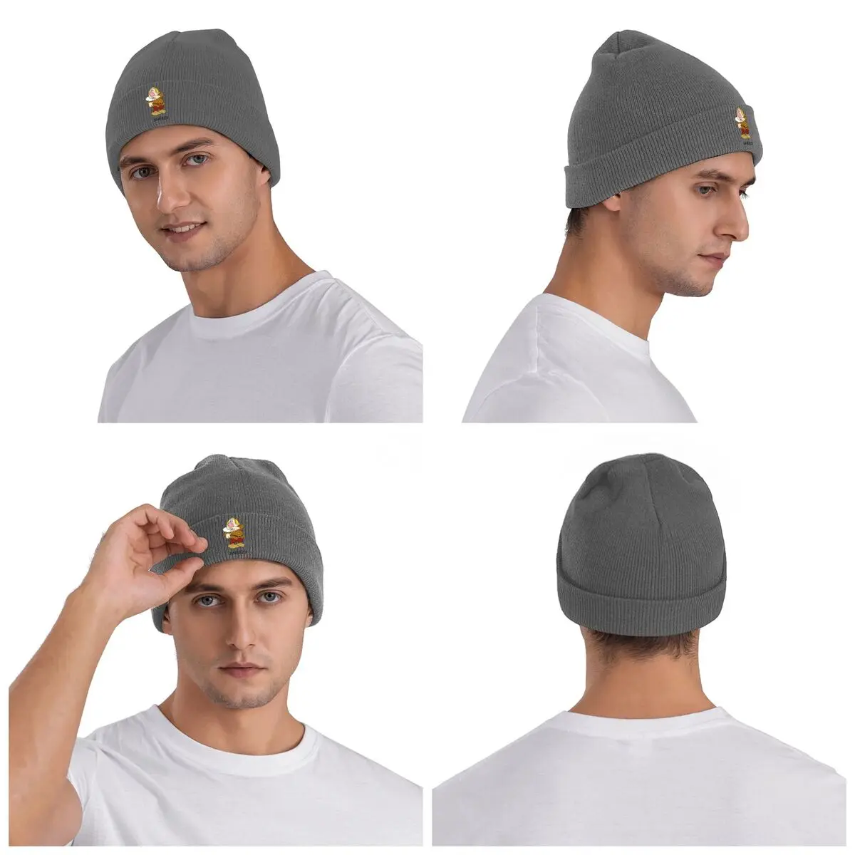 Schneewittchen und die sieben Zwerge warme Strickmütze Mode Motorhaube Hut Herbst Winter Outdoor Beanies Hüte für Männer Frauen Erwachsene