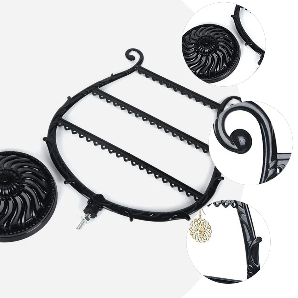 2 قطعة القيثارة على شكل القرط رف Pp مجوهرات عرض موقف للأقراط أساور المنظم سطح المكتب البلاستيك الجرف الحلي حامل