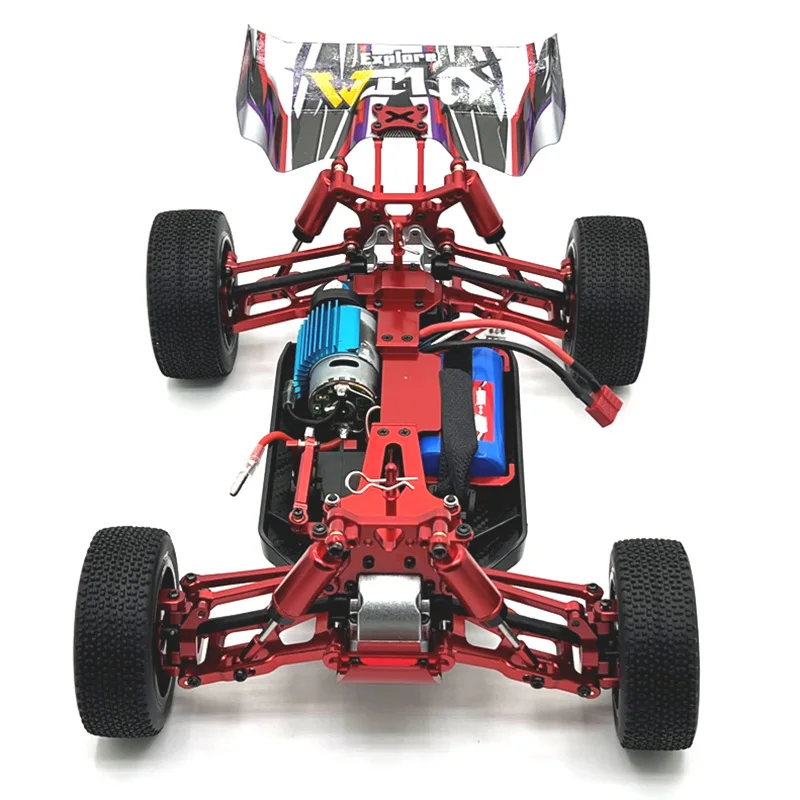 เสาเปลือกโลหะเหมาะสําหรับ WLtoys, Relalo, LC, JJRC 1/12 1/14 144001 124019   และรถ RC อื่นๆ อัพเกรดชิ้นส่วนดัดแปลง