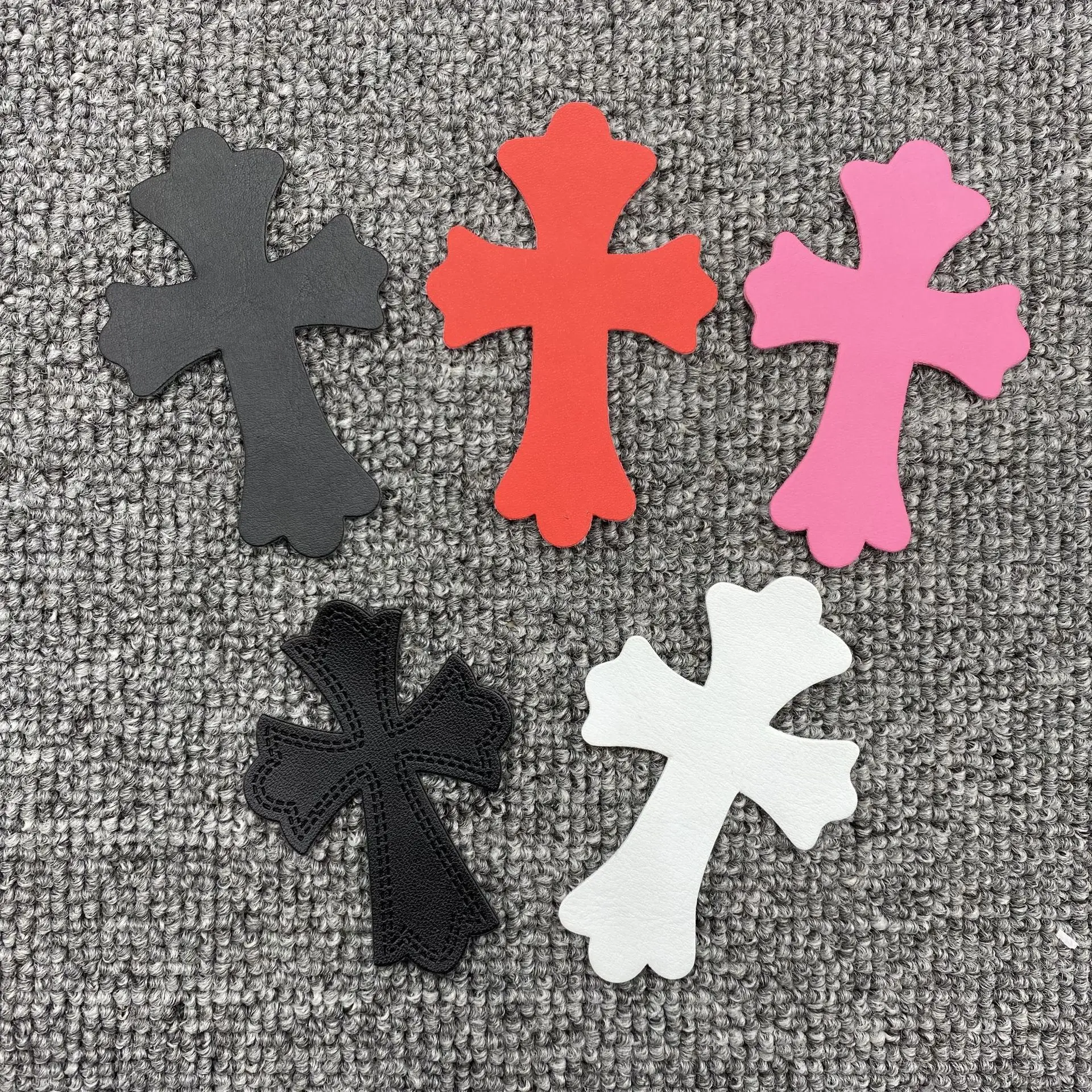 Black Cross Gothic Vintage Artistic Retro Luxury Handmade Patches for Clothing, DIY Decoration for Craft Jeans Hats Sew-on