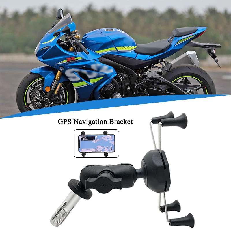 GSXR1000 GSX1300R إطار الملاحة الهاتف المحمول جبل قوس حامل هاتف صالح لسوزوكي GSX-R1000 GSX-1300R هايابوسا 2003-2016 #1
