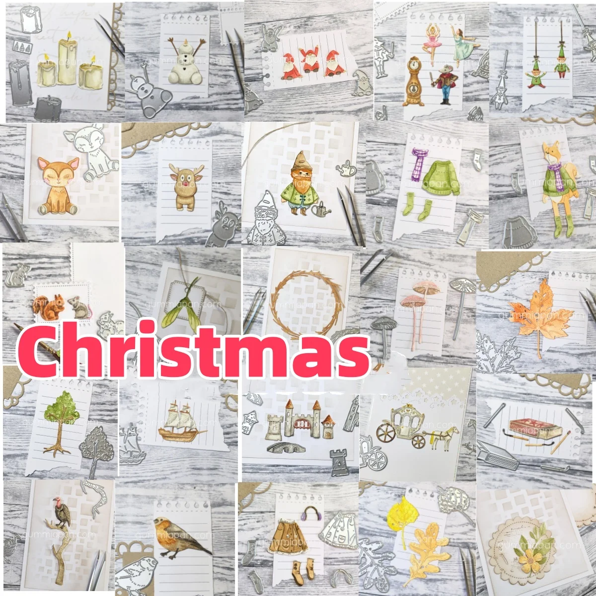 2025 New Snowman Squirrel Mushrooms Metal Cutting Dies DIY Scrapbook Embossed Card Album Craft Template Supplies Decoration