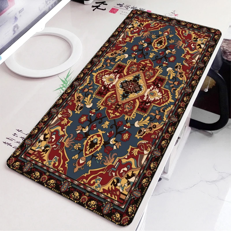 Persian Damask Pattern Turkish Abstract Mouse Pad Computer Laptop Non-slip Office Keyboard Desk Mat Mousepad 900x400 600x300