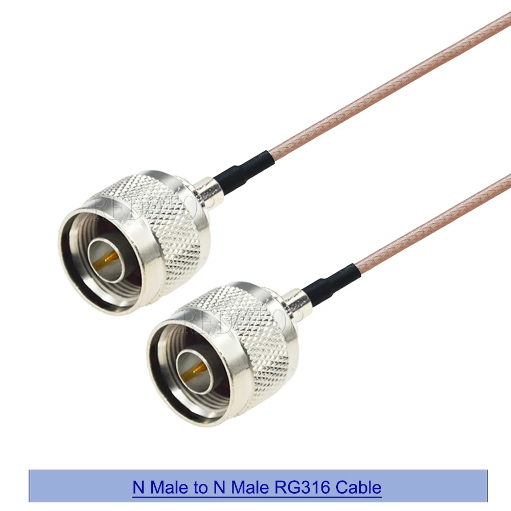 1Pcs RG-316 L16 N Type Male to N Male/Female Connector Adapter RG316 Cable Low Loss Coaxial Pigtail Jumper 50 Ohm 10cm-15m