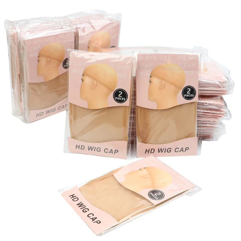 Cappellino per parrucca HD con Set di fasce elastiche per parrucca con calza sottile retina per capelli per parrucca in Nylon elasticizzato e fascia elastica per parrucche