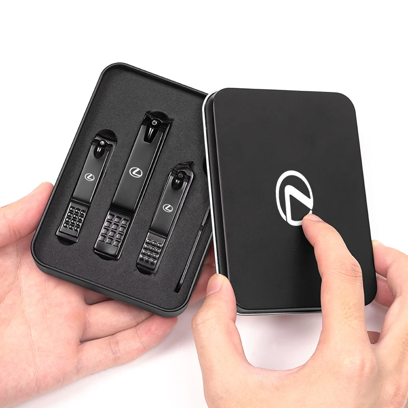 4 قطعة شعار السيارة مسمار المقص مسمار المتقلب الصلب مانيكير أدوات العناية لكزس IS200 UX250h IS250 GS300 UX RX350 LX570 LX600 GX470