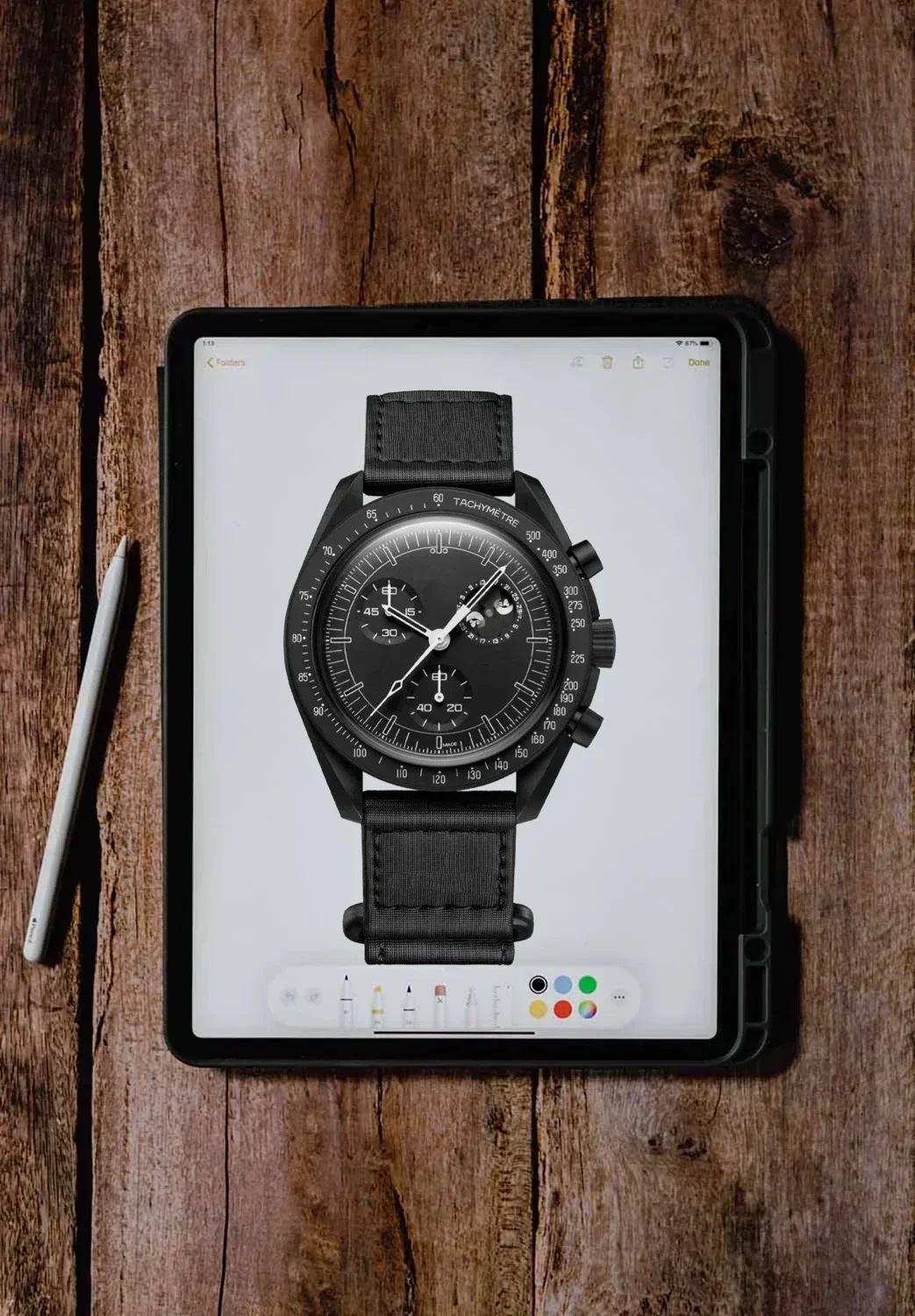 2025 Fashion Men's Moon Chronograph Watch - Colorful Plastic Case, Luxury Planet Exploration Design, Waterproof Sport Wristwatch