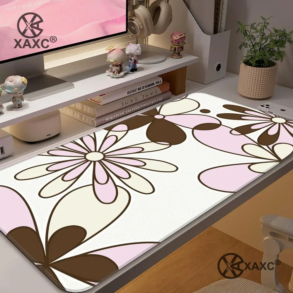 

Bohemian style floral Mouse Pad large keyboard mouse desk pad non-slip rubber gaming mouse pad laptop mouse carpet