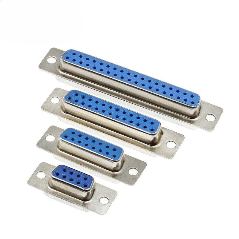 DB9/15/25/37 Pin Core Solder Type Serial Port Socket Dual Row Male Female RS232 Connector COM Port Pin Hole 10pcs