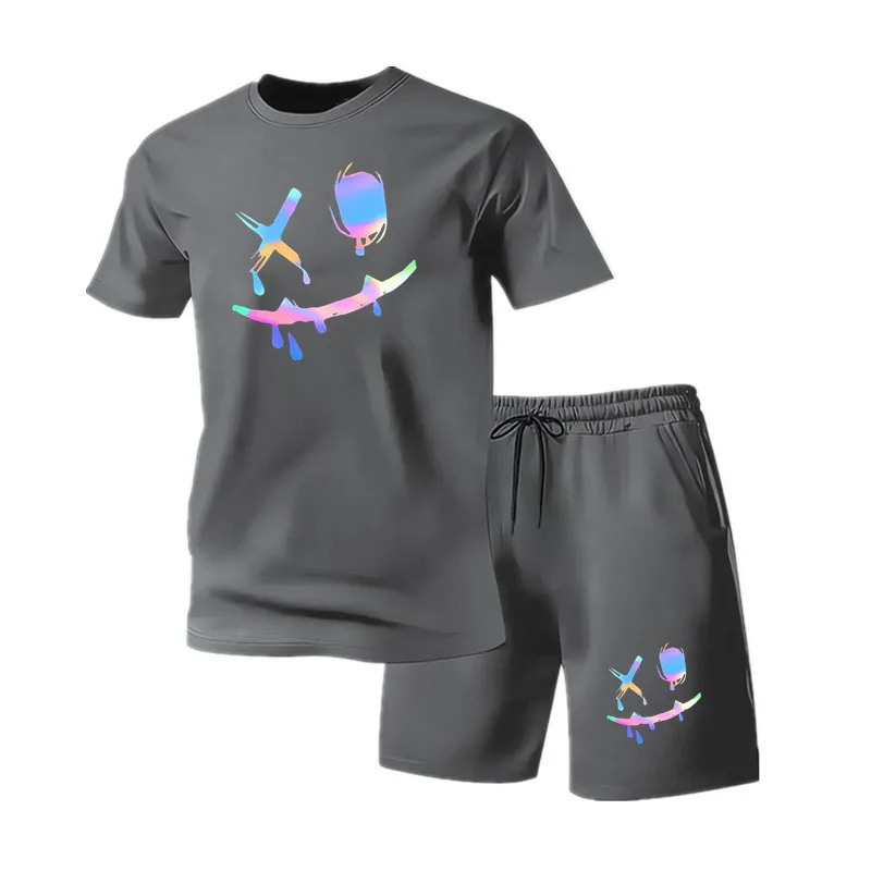

2026 Cool Comfort Mens Sportswear Set Summer Tshirt Shorts Tracksuit Urban Casual Two Pieces Outdoor Home Fashion Male Wear