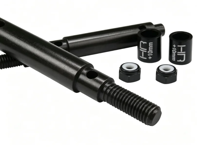 Hot Racing S2 hardened spring steel portal drive stub axles for the Red Cat Gen 8  10MM+