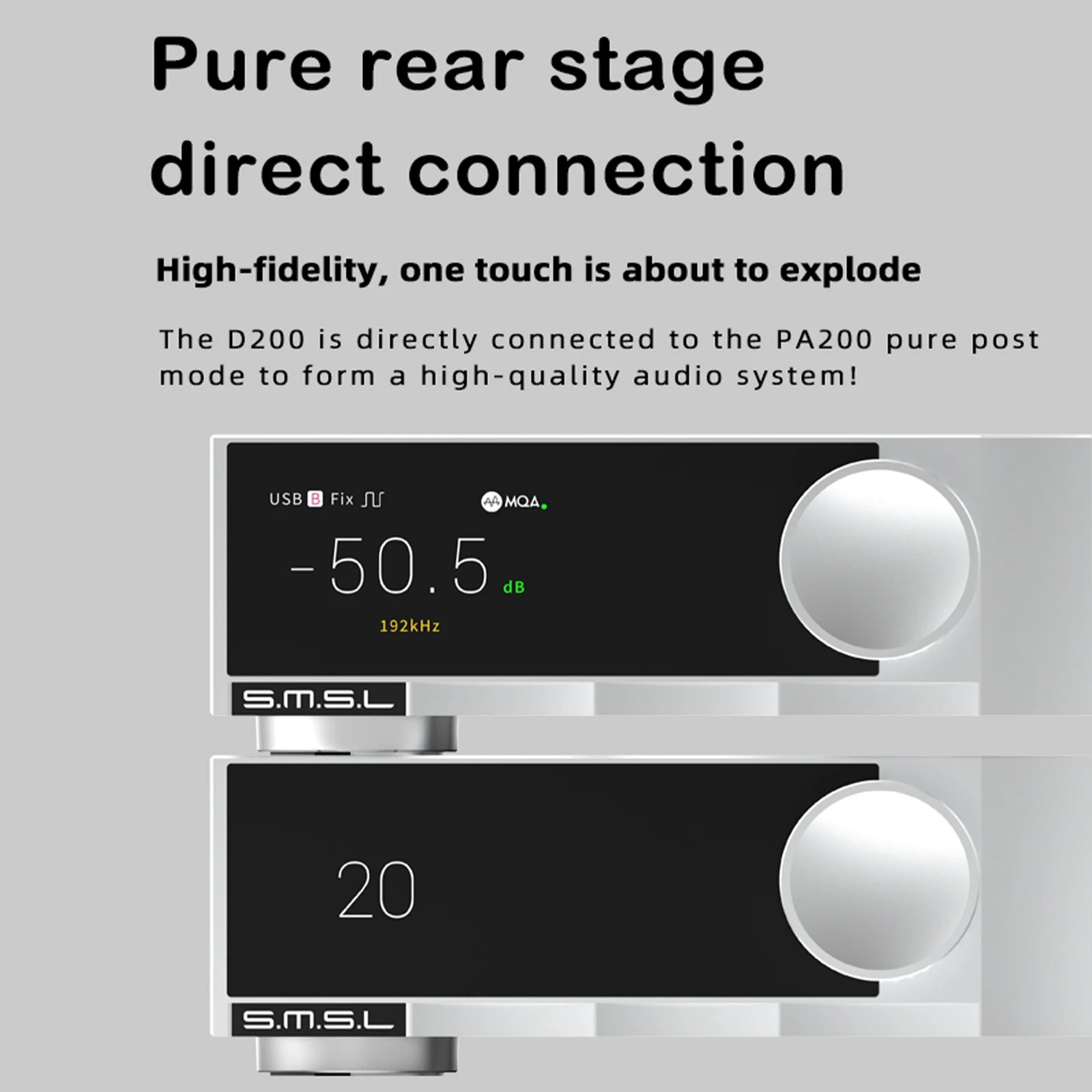 SMSL D200 مرحبا فاي وحدة فك ترميز الصوت ROHM BD34352EKV رقاقة Bluetooth5.1 MQA دعم CK-03 ساعة كلمات عرض البصرية محوري USB DAC