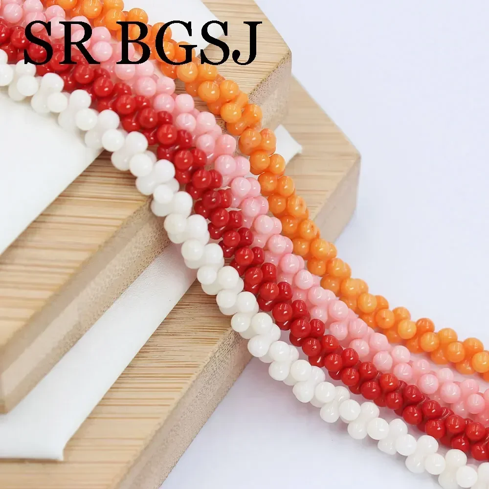 3x6mm Diy Peanut Making Jewelry Design Real Genuine Natural Sea Bamboo Coral Beads Strand 15