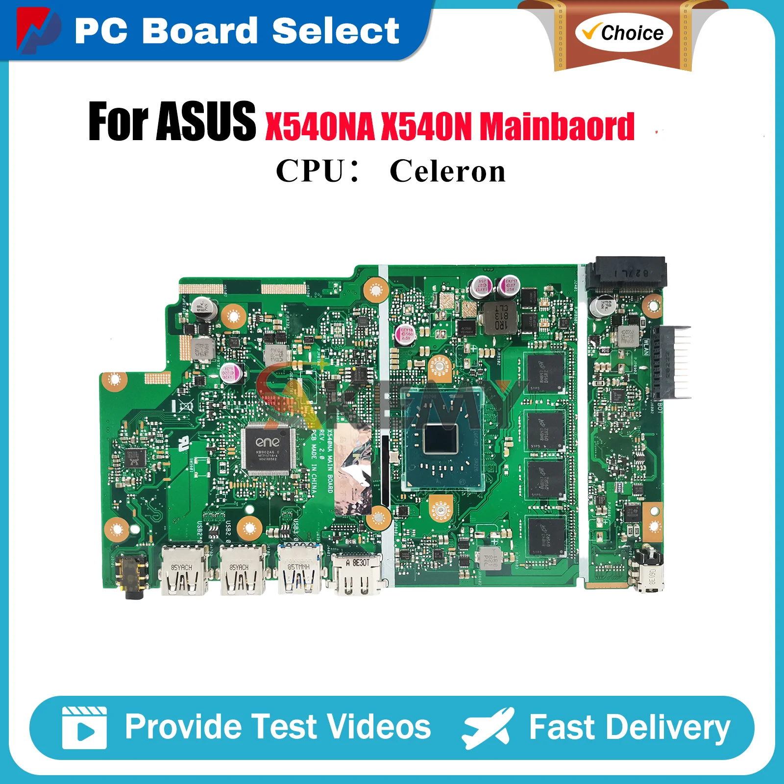 

X540NA Материнская плата для ноутбука ASUS VivoBook R540N X540N D540N X540NA F540N X540NV A540N Материнская плата для ноутбука с процессором Celeron stk