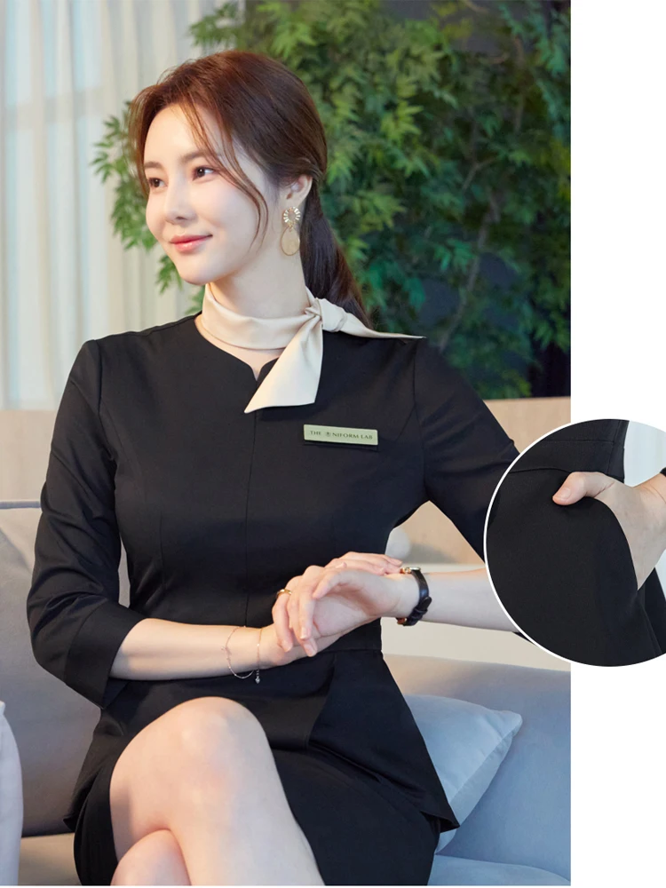 

Элитный профессиональный костюм-юбка для медработников и косметологов, для менеджеров по работе с клиентами