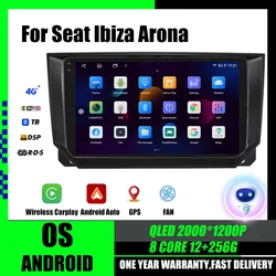 Android 16 Car Radio for Seat Ibiza Arona 2017 - 2021 Mirror Split Screen Multimedia Player Stereo Carplay GPS Navigation
