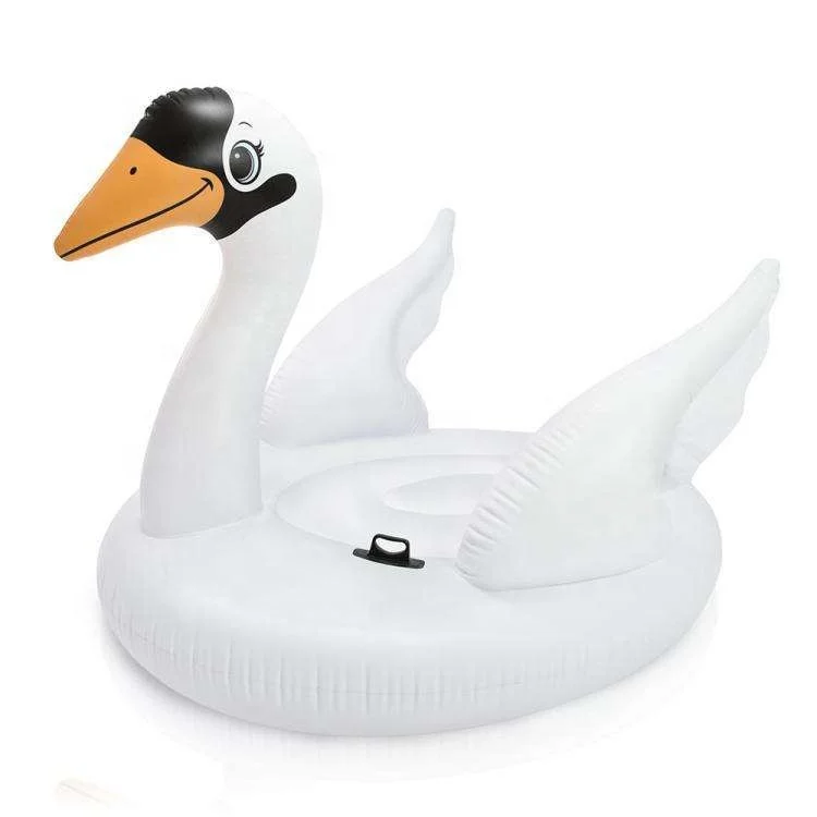 Inflatable PVC Swimming Swan Ride-on Inflatable Pool Toy Floating Mat