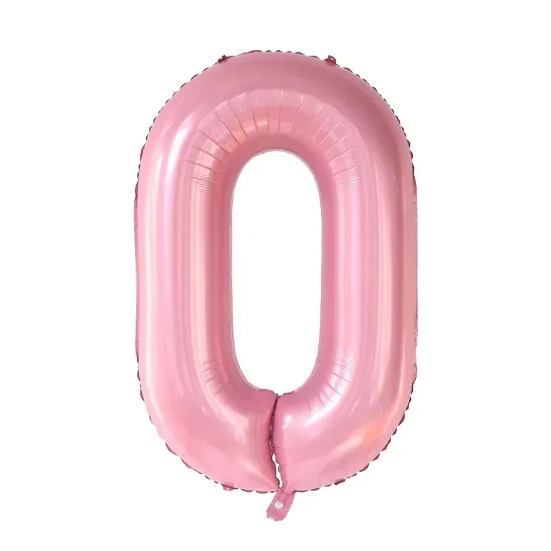 40-calowy różowy balon foliowy z cyframi 1 2 3 4 5 6 7 8 9 lat Cyfrowy Globos Dekoracja urodzinowa dla dzieci Zabawka na baby shower dla dzieci