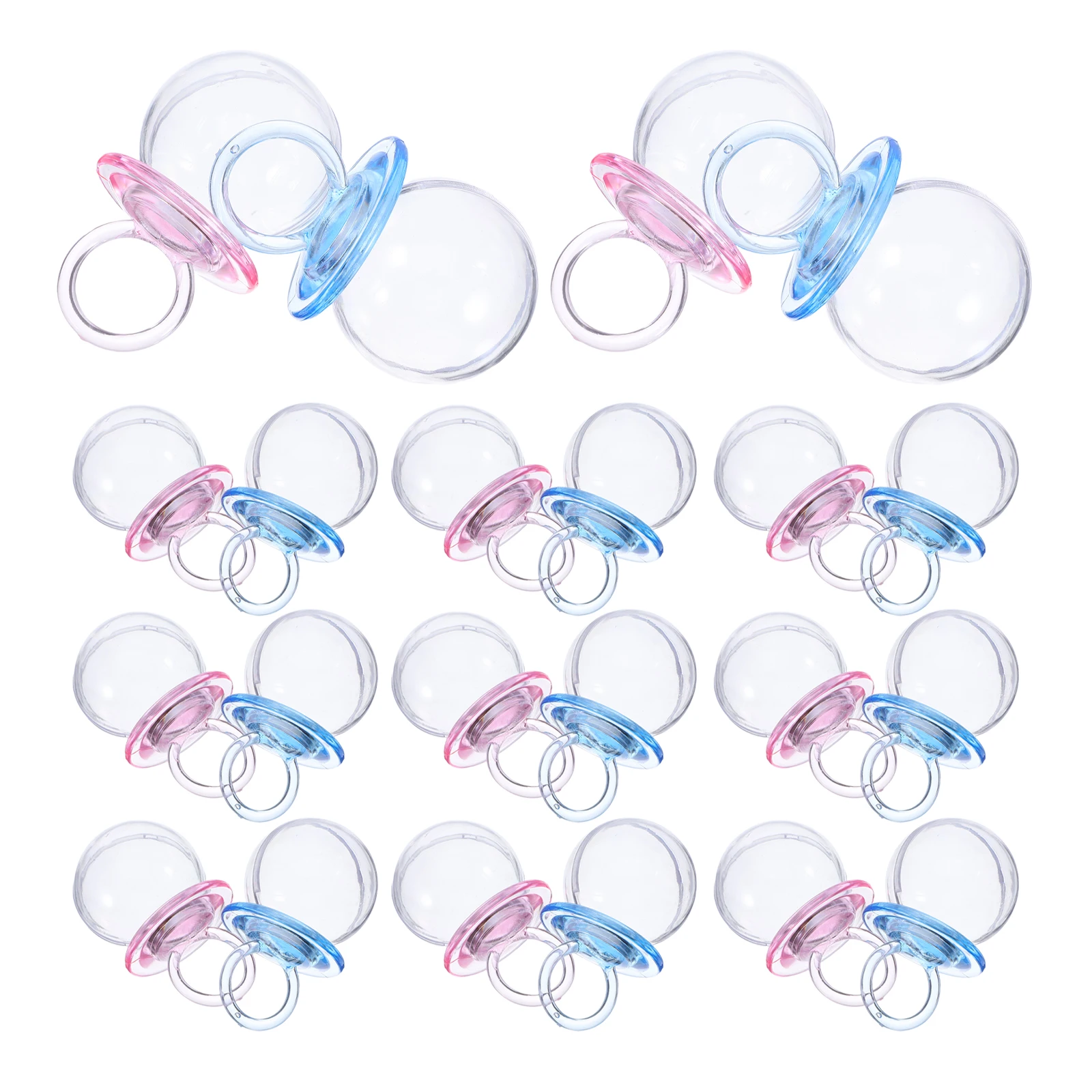 

24 Pcs Pacifier Candy Box Pacifiers Boxes for Shower Food Grade Favors Plastic Cases Holder