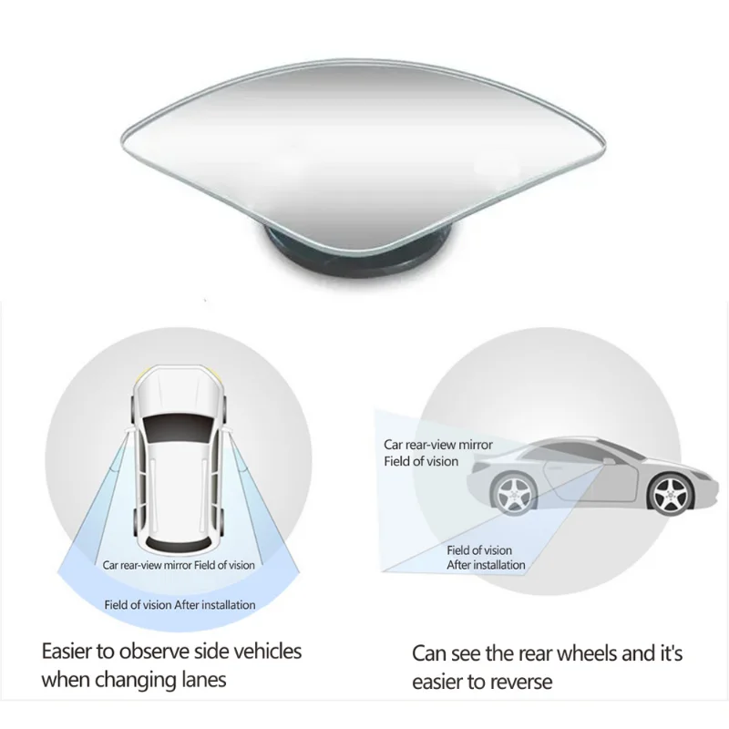 2 stücke Sektor Form Auto Blind Spot Spiegel Auto Parkplatz Blinden Bereich Hilfs Spiegel 360 Weitwinkel Einstellbar Rückspiegel