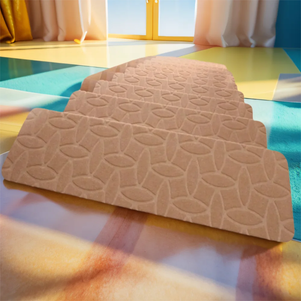 

Fashion 76X20cm Staircase Mat Non-Slip Self-adhesive Stair Tread Carpet Mat Soft Stripe Safety Door Mat Home Decor