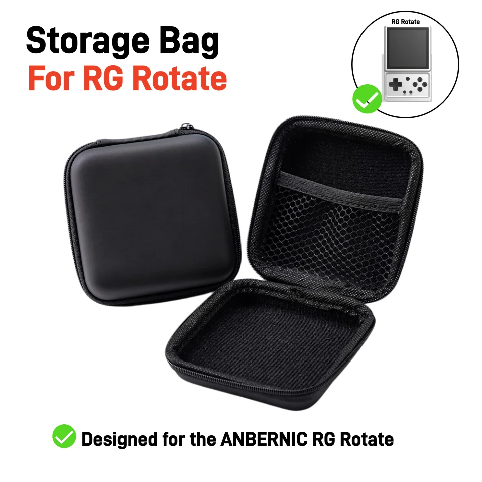 Aufbewahrungstasche für ANBERNIC RG Rotate, tragbare Reise-Aufbewahrungstasche, stoßfester und wasserdichter Schutz für RG Rotate-Zubehör
