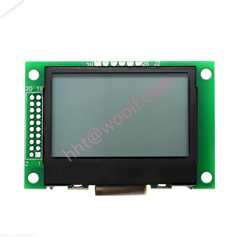 12864-29LCD Reflektierende Hintergrundbeleuchtung Kostenloses Punktmatrixmodul COG mit Eisenrahmen SPI Serieller Parallelanschluss ST7565R LCD-Bildschirm