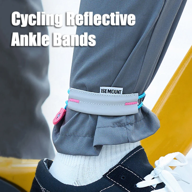 Outdoor Cycling Reflective Trouser Leg Elastic Strap, Night Running Sports Leg Ties, Cycling Reflective Ankle Bands
