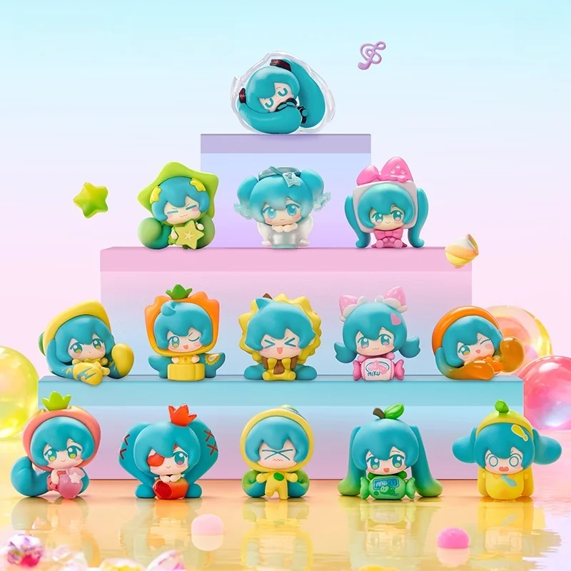 Anime Figure Hatsune Miku Fruit Candy Themed Blind Box Collection Ornaments Blind Box Toys Children Gifts