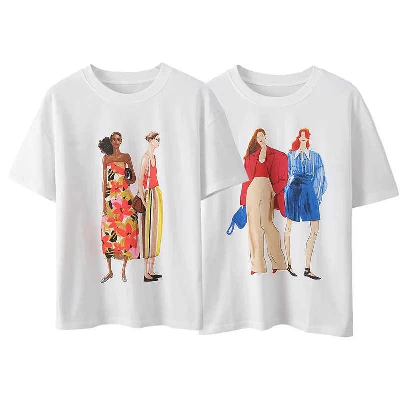 Tshirt Women Top Y2k Short Sleeve T-shirts Summer Tops For Woman T-shirt Female Harajuku Stitch Tees Oversized Pulovers