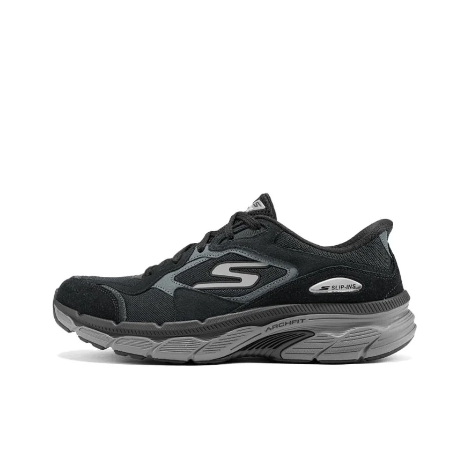 Skechers MEN'S GO Fabric Cushioning Breathable Support Lightweight Anti Rollover Balance Low top Running Shoes Men's 221104-BKCC