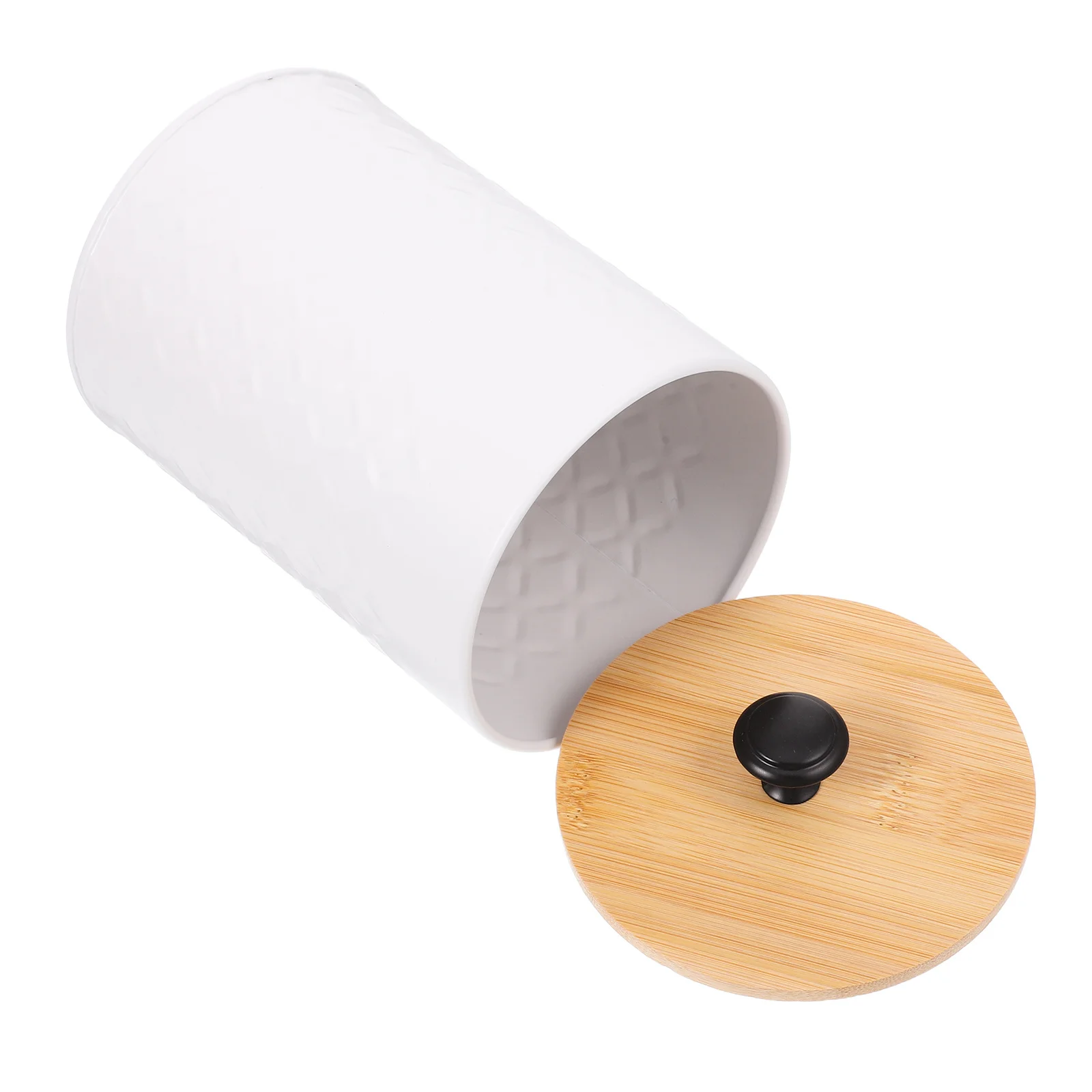 

Coffee Bean Storage Container Metal Kitchen Canisters Airtight Bamboo Lid For Tea Sugar Spices Grain Flour Cereal Dry Food