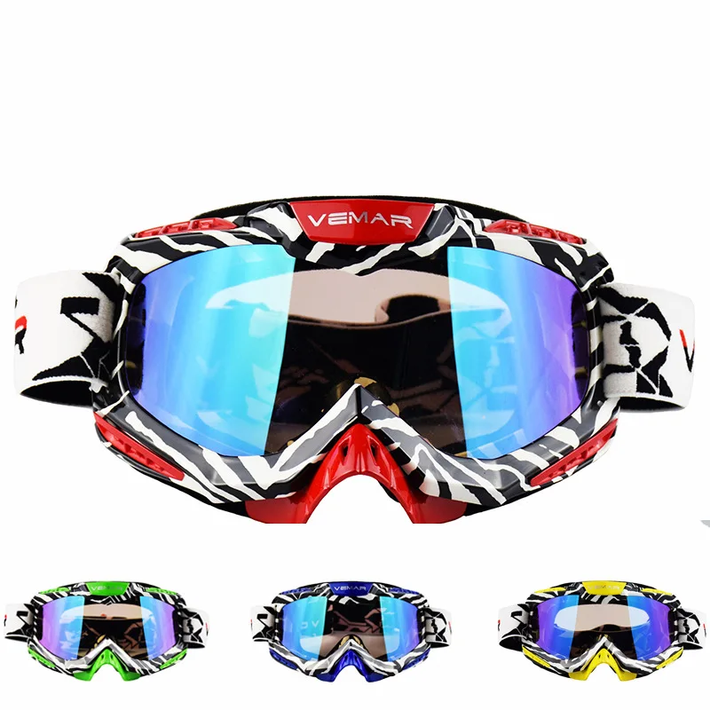 

Motorcycle Goggles Off Road Motocross Helmet Visor Anti Fog Dust Windproof Clear Protective Eyewear for Men Women Riding Sports