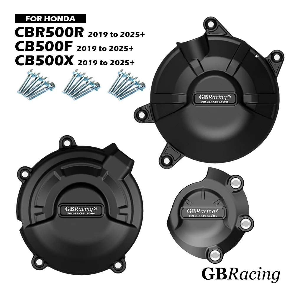 

CBR500R CB500F CM500 2019-2025 GBRacing Engine Protect Cover For HONDA CB500X Motorcycle Clutch Pulse Protection Cover Parts