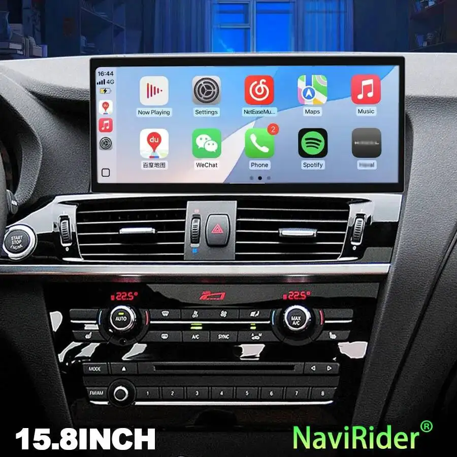 15.8inch  Android 15 Auto Radio For BMW X3 X4 F25 F26 2014-2017 Carplay Audio Touch Screen Navigation Multimedia Video Player