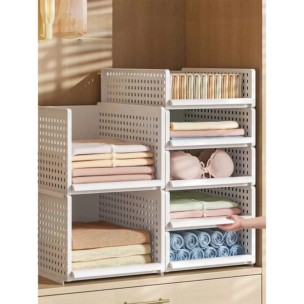 

Thiened Plastic Der pe Storage Box Multi-layer Home Wardrobe Organizer Closet Storage Box Bedroom Furniture Organizer