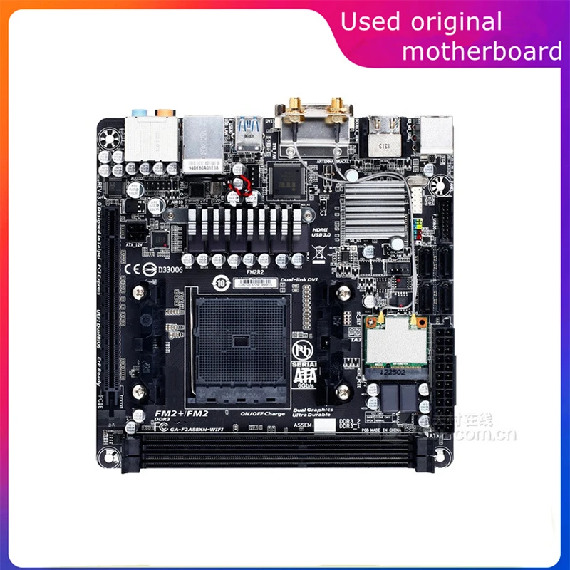 MINI ITX For AMD A88X GA-F2A88XN-WIFI F2A88XN-WIFI Used FM2+ FM2 Computer USB3.0 SATA3 Motherboard FM2b DDR3 Desktop Mainboard