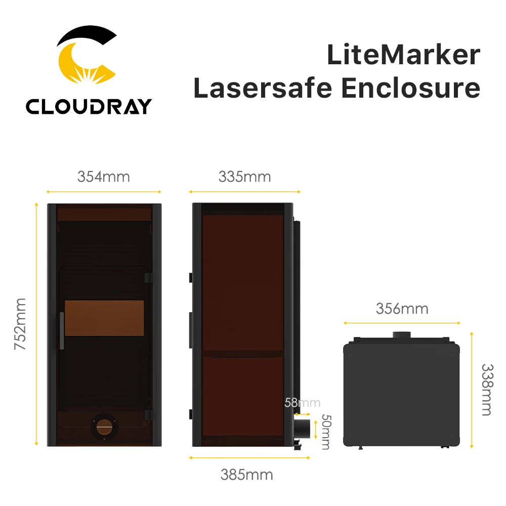 غطاء حماية لآلة وضع علامات الألياف Cloudray لـ 500 Lift LiteMarker حماية ليزر حماية العينين والجلد #3
