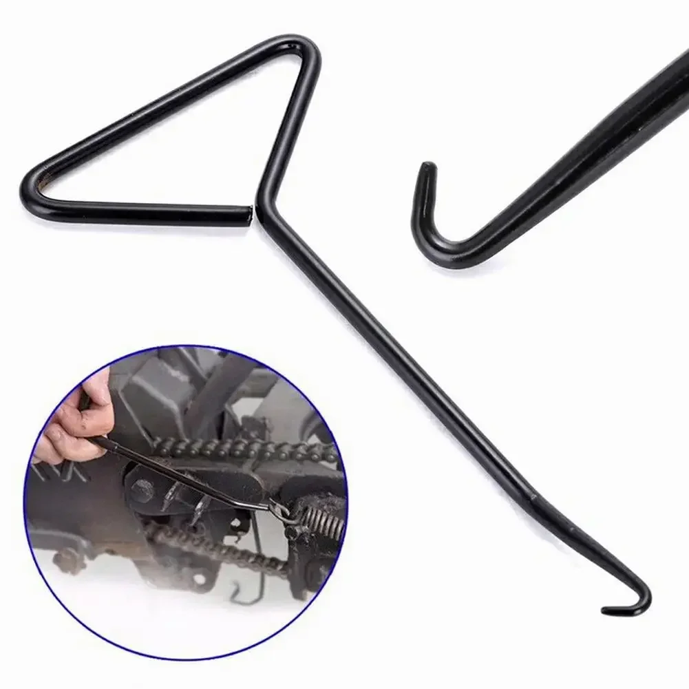 1 X Motorcycle Exhaust Pipe Spring Hook Puller Tool Exhaust Spring Hook T Shaped Handle Drum Brake Shoe Spring Side Stand Spring