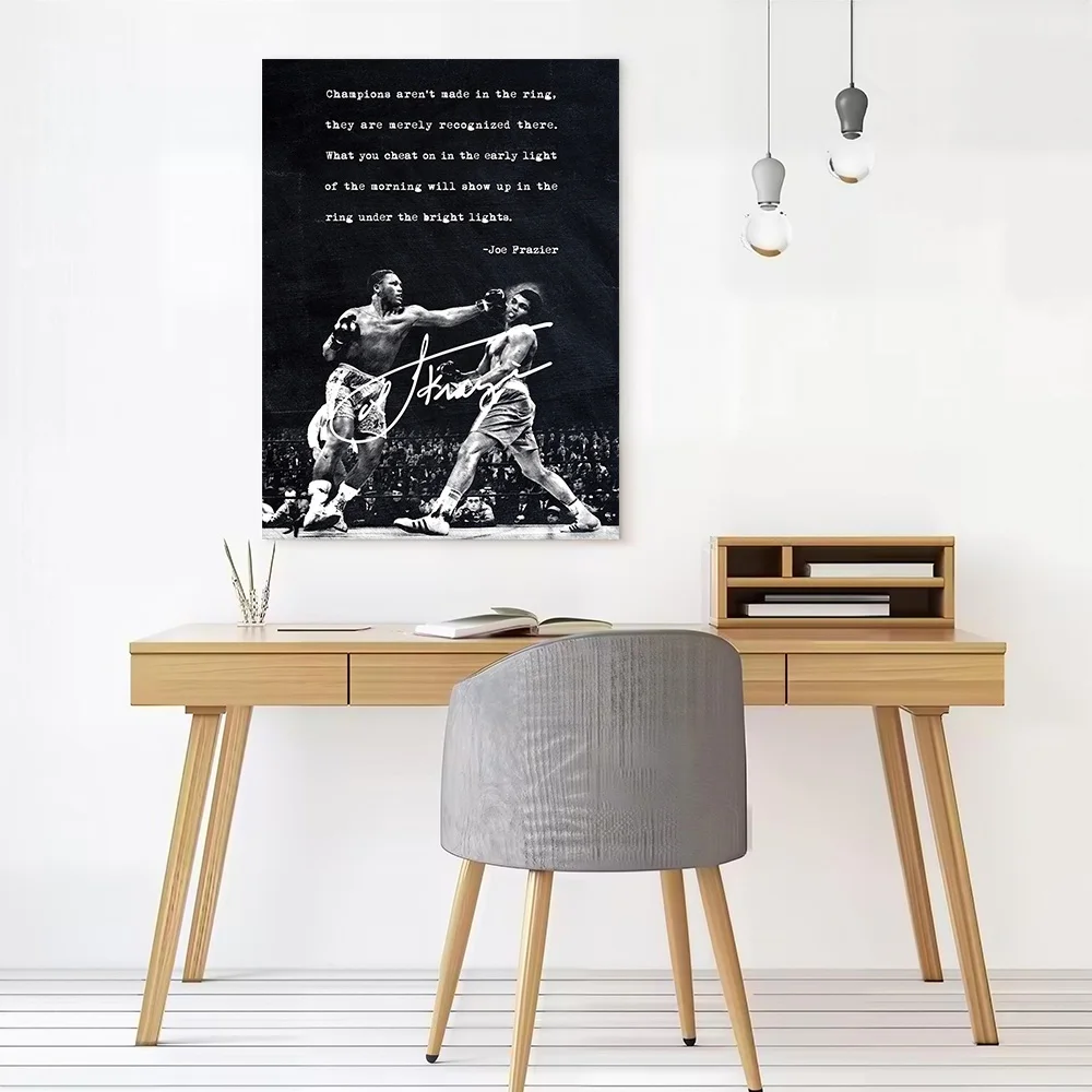Joe Frazier Boxing Vintage Poster Canvas Wall Art Custom Photo Print Modern Painting for Fans Decorative Picture Home Decor Arts